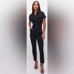 Good American Fit For Success Jumpsuit Black 099 Medium